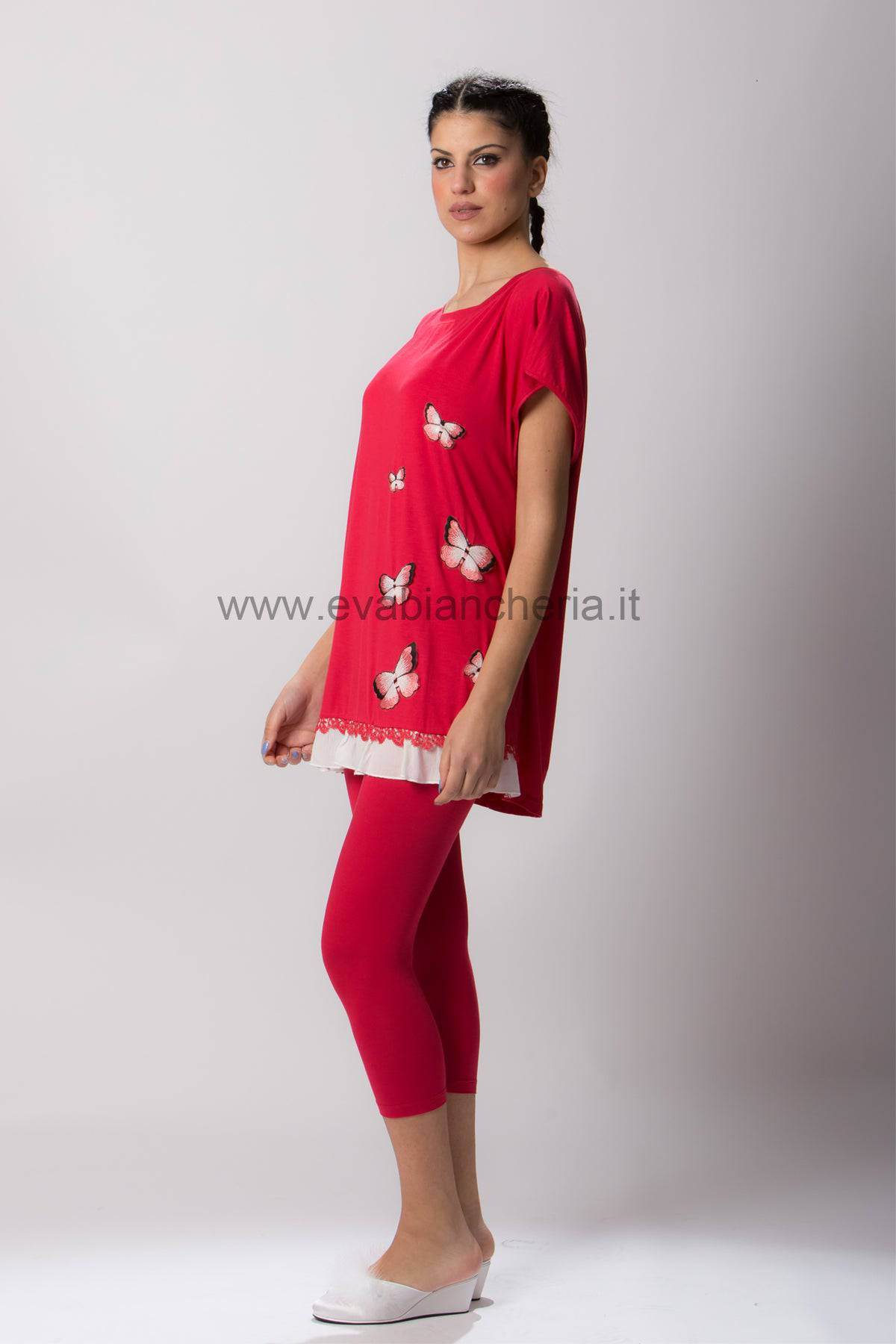 Pigiama corto Donna BEGONIA 9924 Pepita - evabiancheria