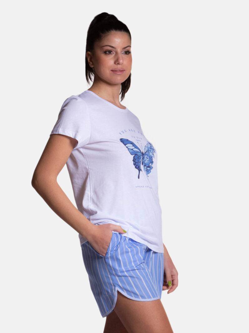 Pigiama corto Donna CHRIS 8425 Pepita - evabiancheria