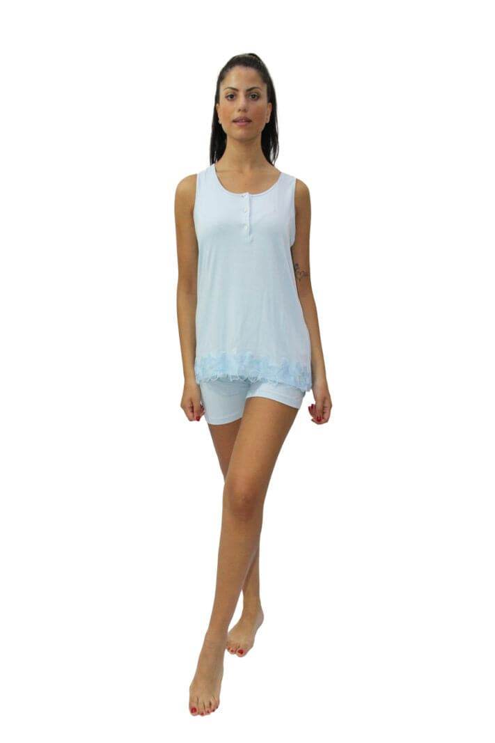 Pigiama corto Donna E1903B Fida - evabiancheria