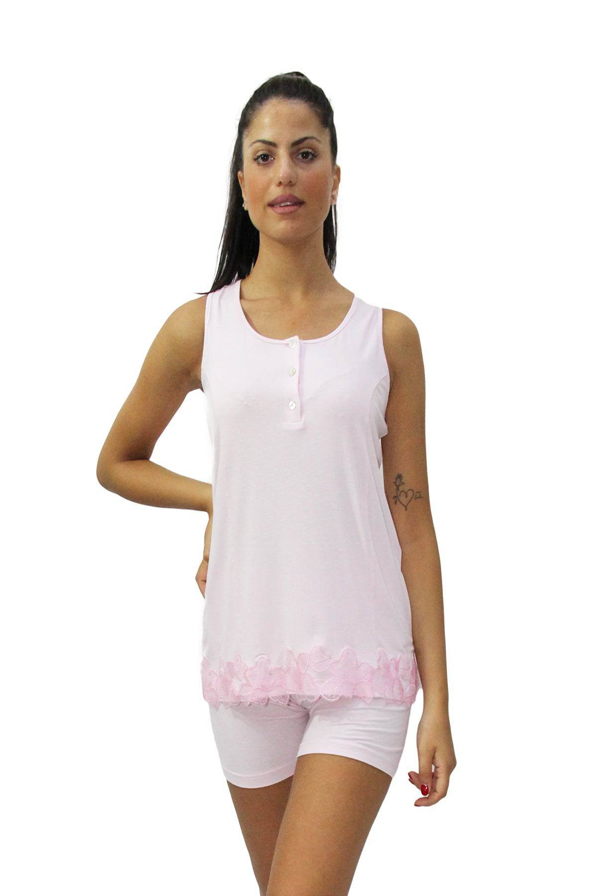 Pigiama corto Donna E1903B Fida - evabiancheria