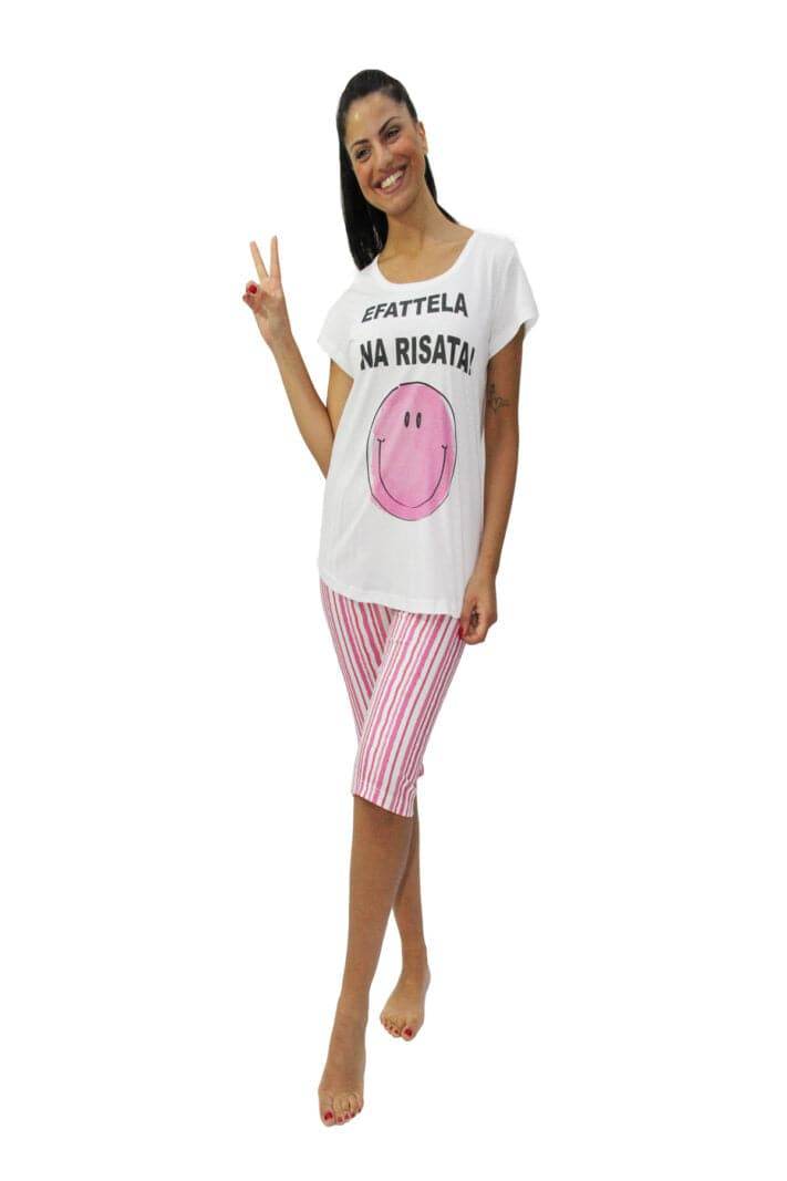Pigiama corto Donna E1960T Fida - evabiancheria