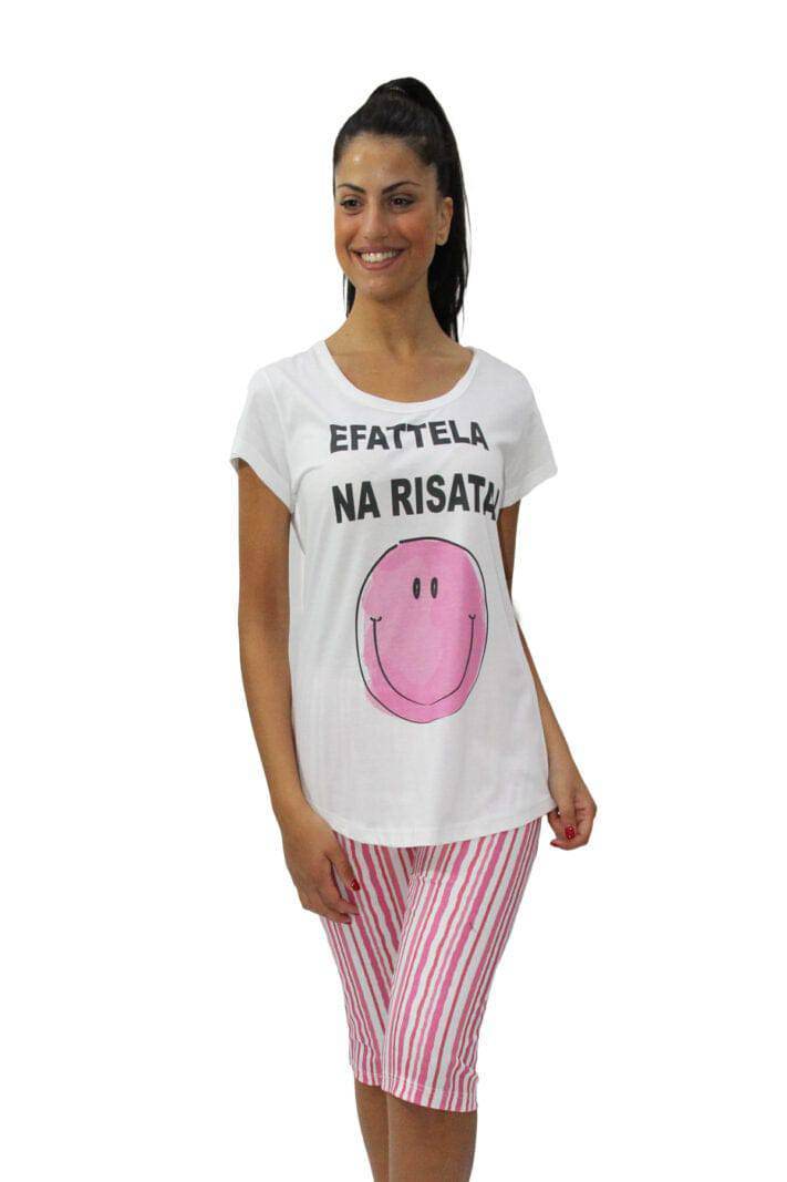 Pigiama corto Donna E1960T Fida - evabiancheria