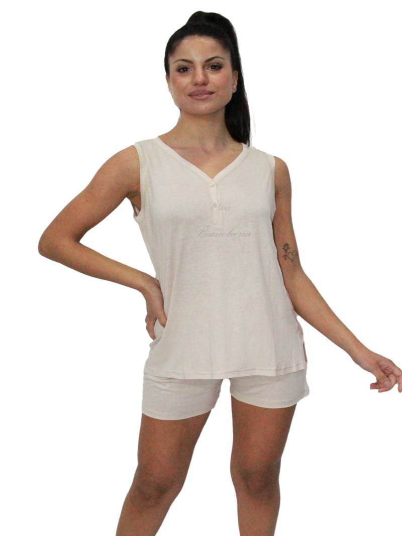 Pigiama corto Donna E2025 Fida - evabiancheria