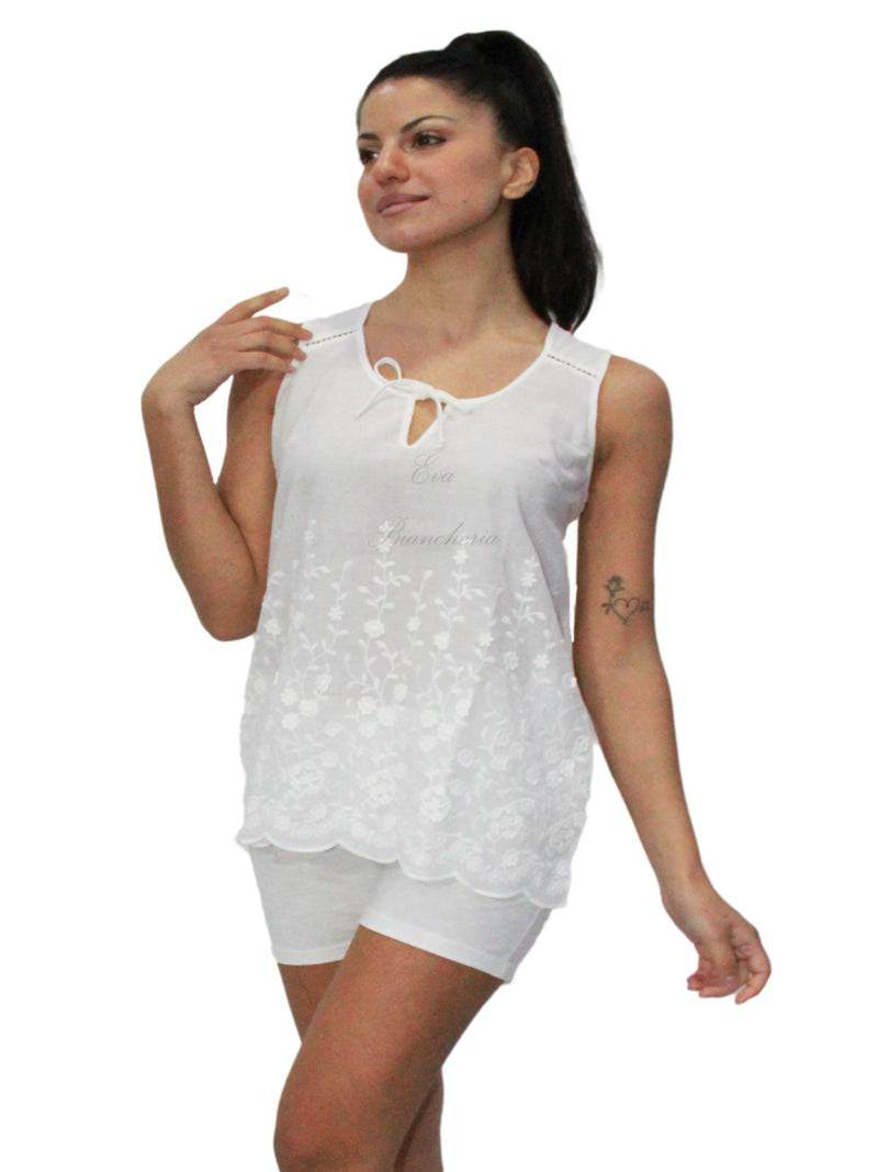 Pigiama corto Donna E2034 Fida - evabiancheria