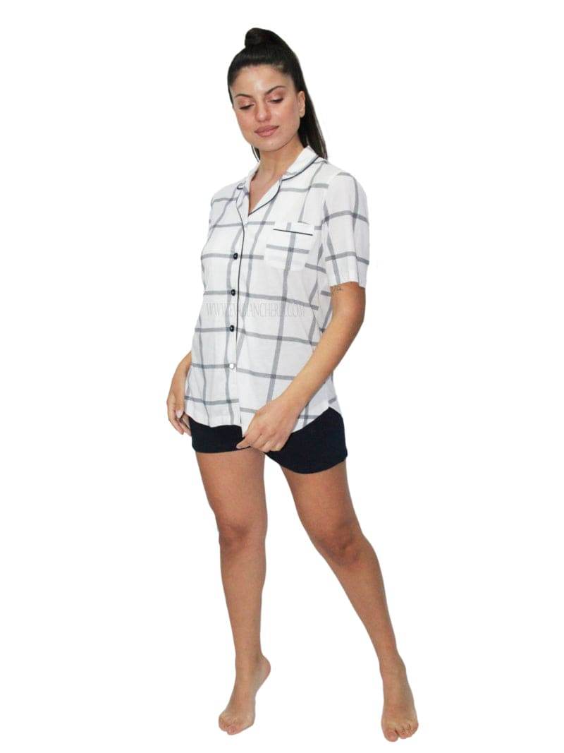 Pigiama corto Donna E21306 AP Prima Rosa - evabiancheria