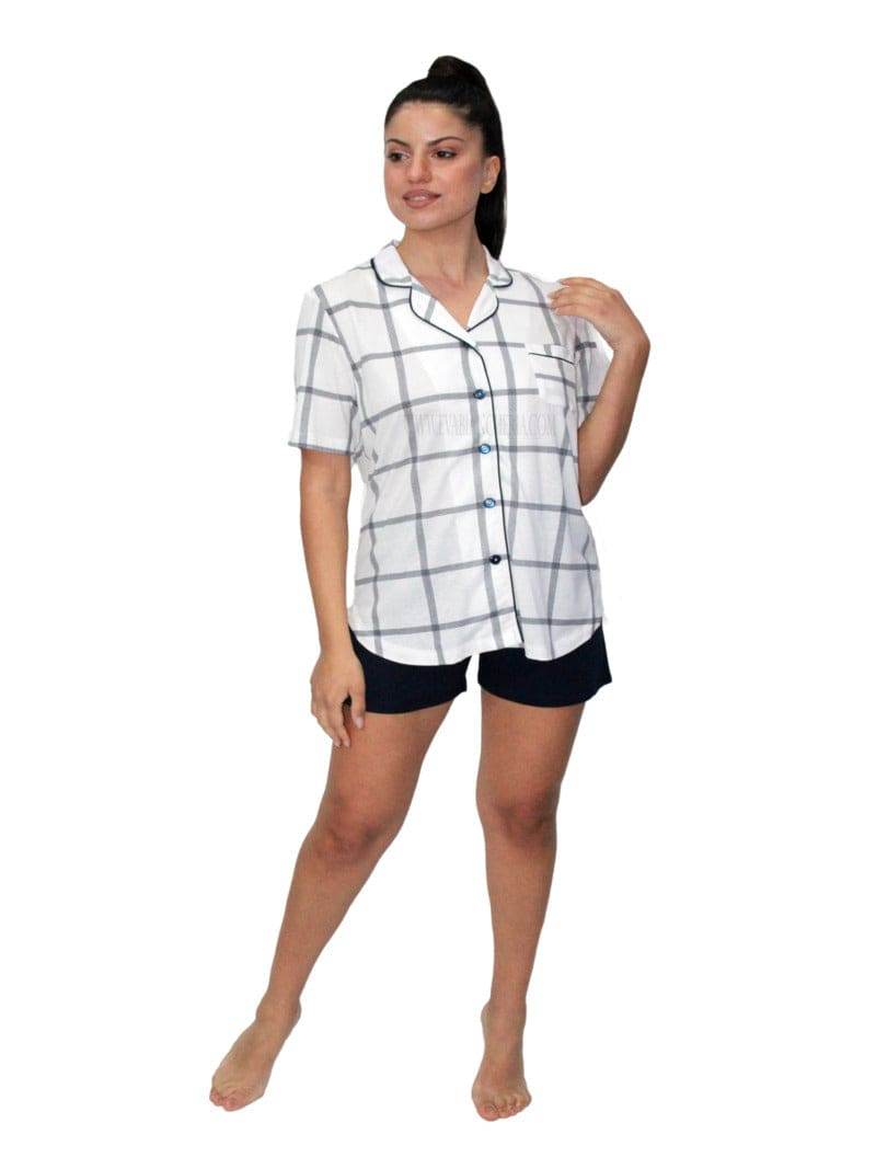 Pigiama corto Donna E21306 AP Prima Rosa - evabiancheria