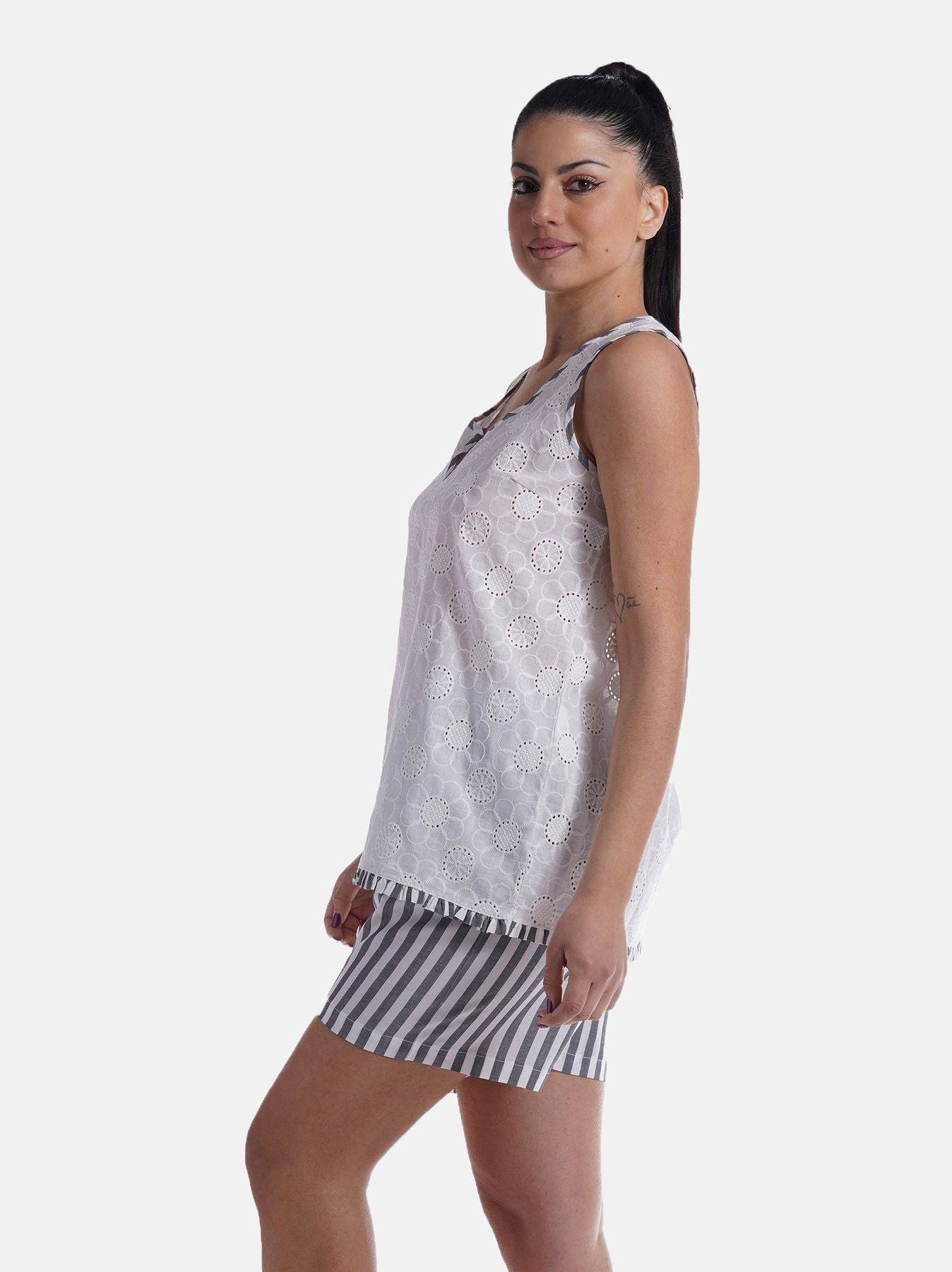 Pigiama corto Donna E2328 Fida - evabiancheria