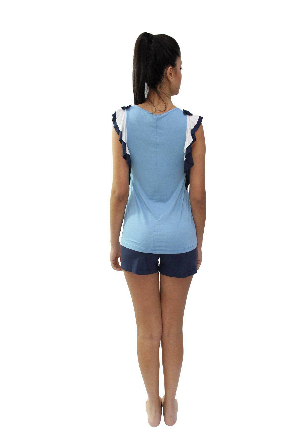 Pigiama corto Donna ERICA 5614 Pepita - evabiancheria