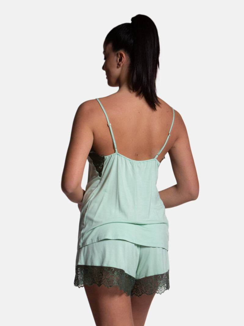 Pigiama corto Donna GINGER 8442 Pepita - evabiancheria