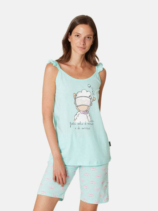 Pigiama corto Donna H5646 Happy People - evabiancheria