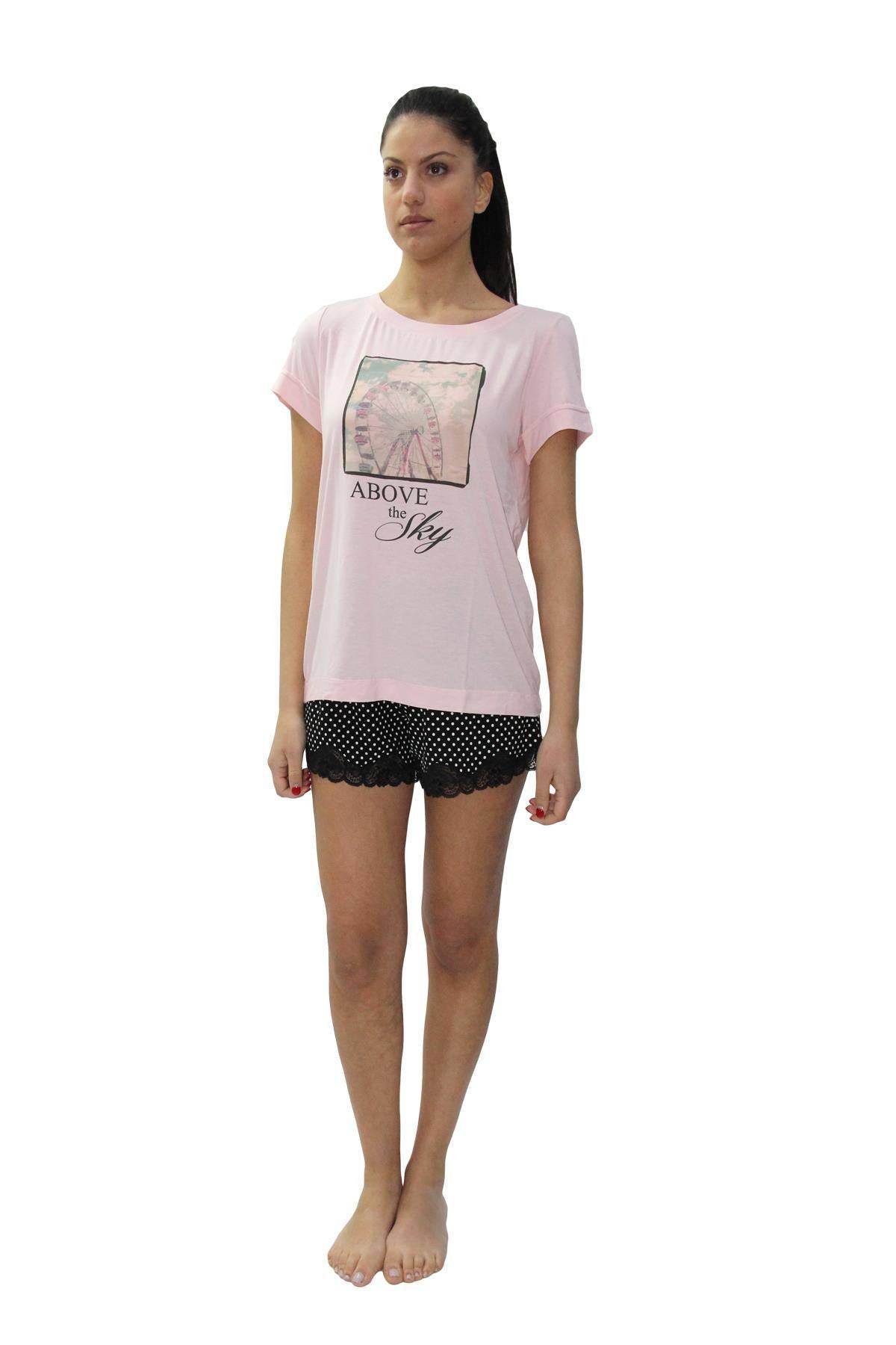 Pigiama corto Donna LALITA 8691 Pepita - evabiancheria