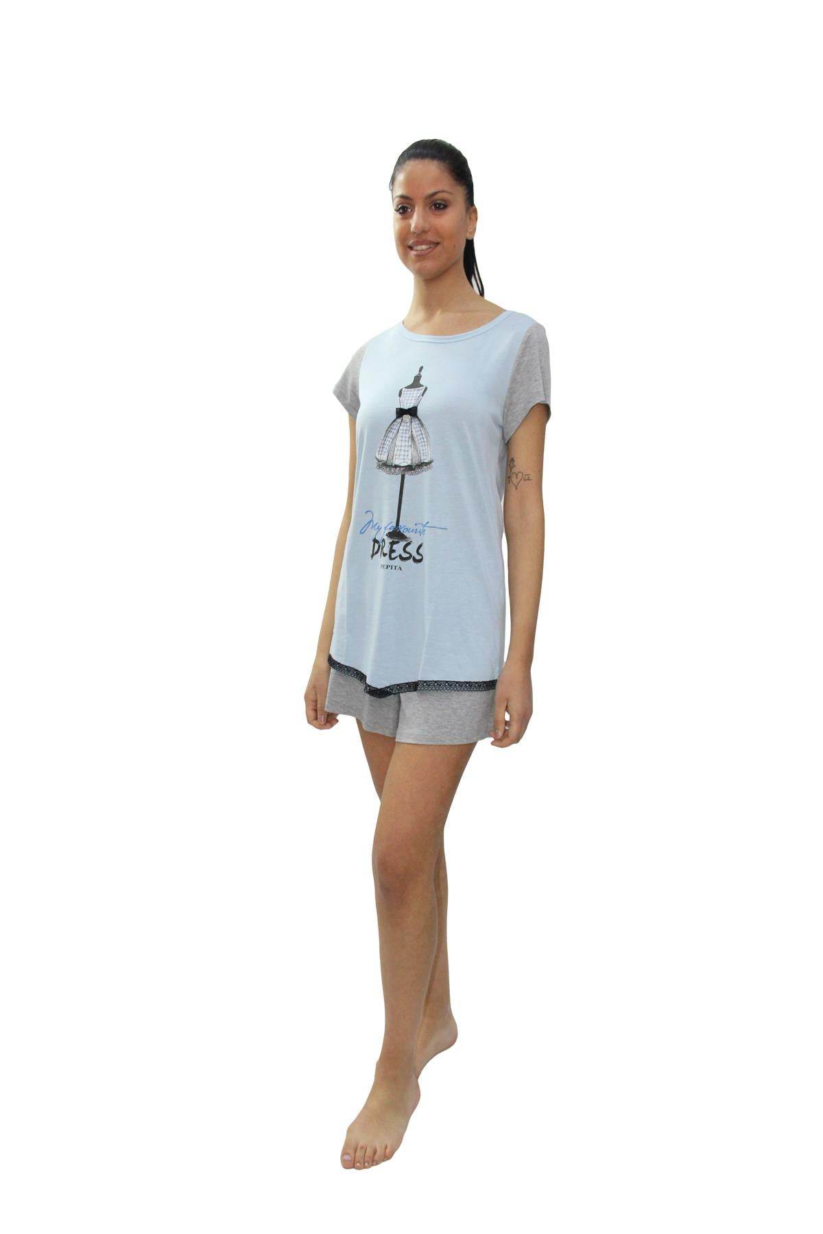 Pigiama corto Donna MARGARET 4601 Pepita - evabiancheria