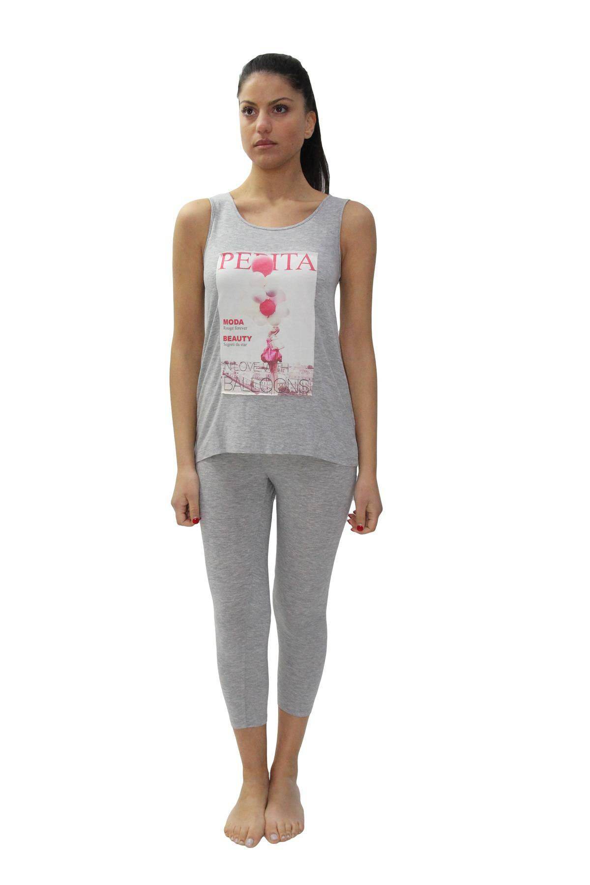 Pigiama corto Donna NISHA 8717 Pepita - evabiancheria