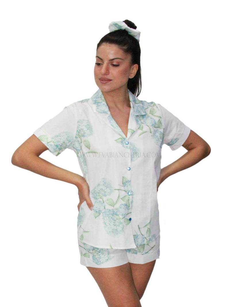 Pigiama corto Donna ORTENSIA COT PIG Filo D Angelo - evabiancheria