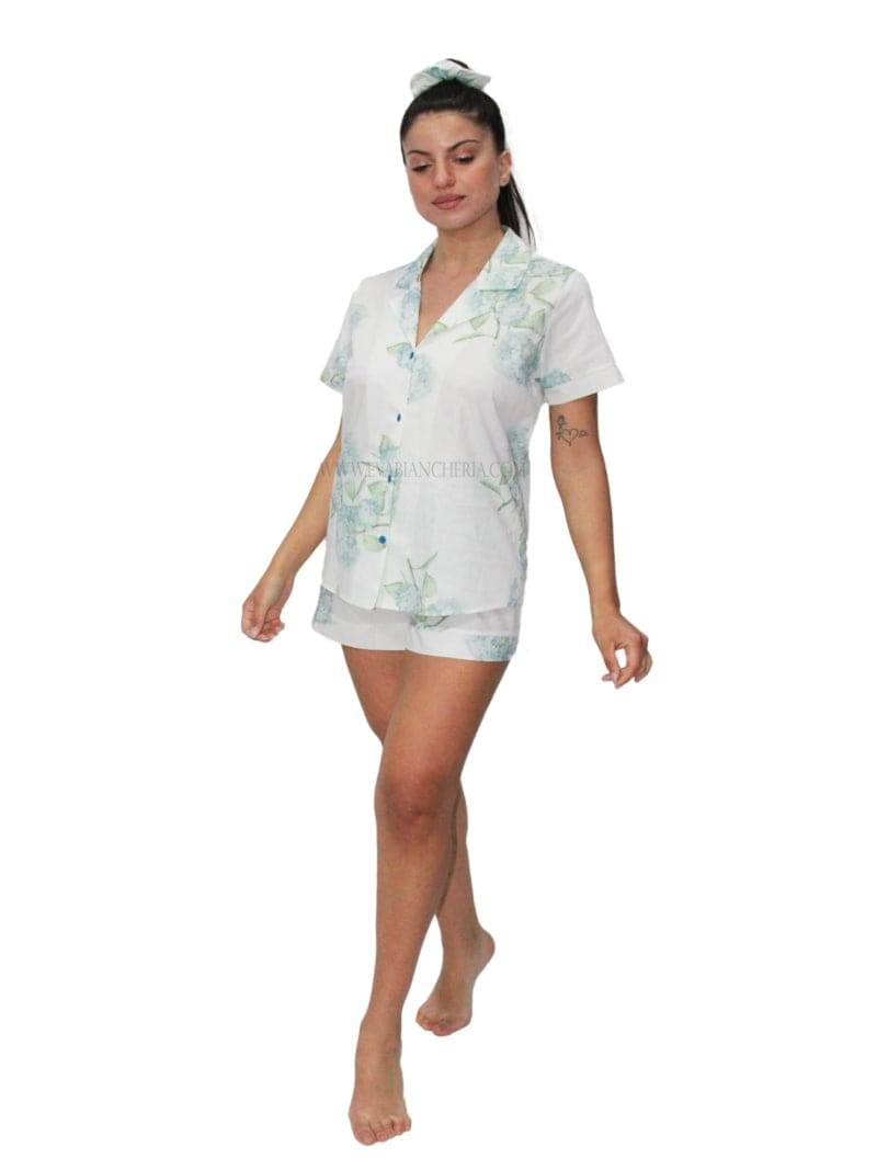 Pigiama corto Donna ORTENSIA COT PIG Filo D Angelo - evabiancheria