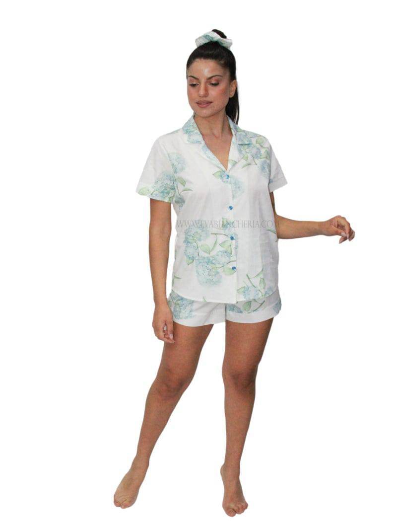 Pigiama corto Donna ORTENSIA COT PIG Filo D Angelo - evabiancheria