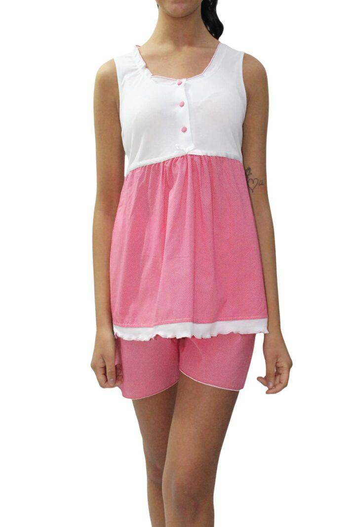 Pigiama corto Donna PE18631 Prima Rosa - evabiancheria