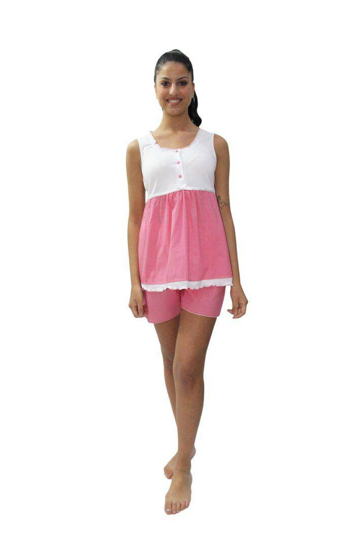 Pigiama corto Donna PE18631 Prima Rosa - evabiancheria