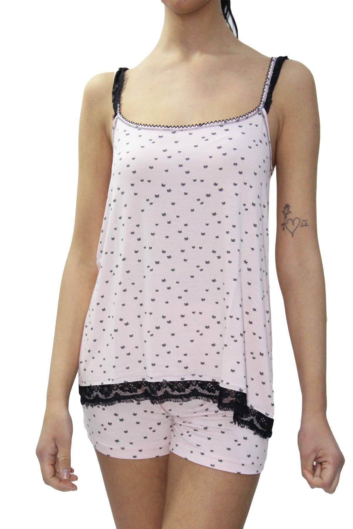 Pigiama corto Donna SELINA 4612 Pepita - evabiancheria