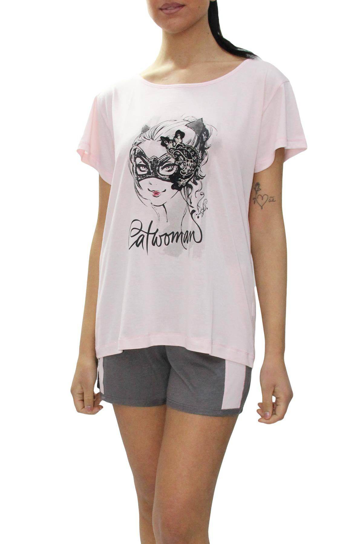 Pigiama corto Donna SHARON 4620 Pepita - evabiancheria