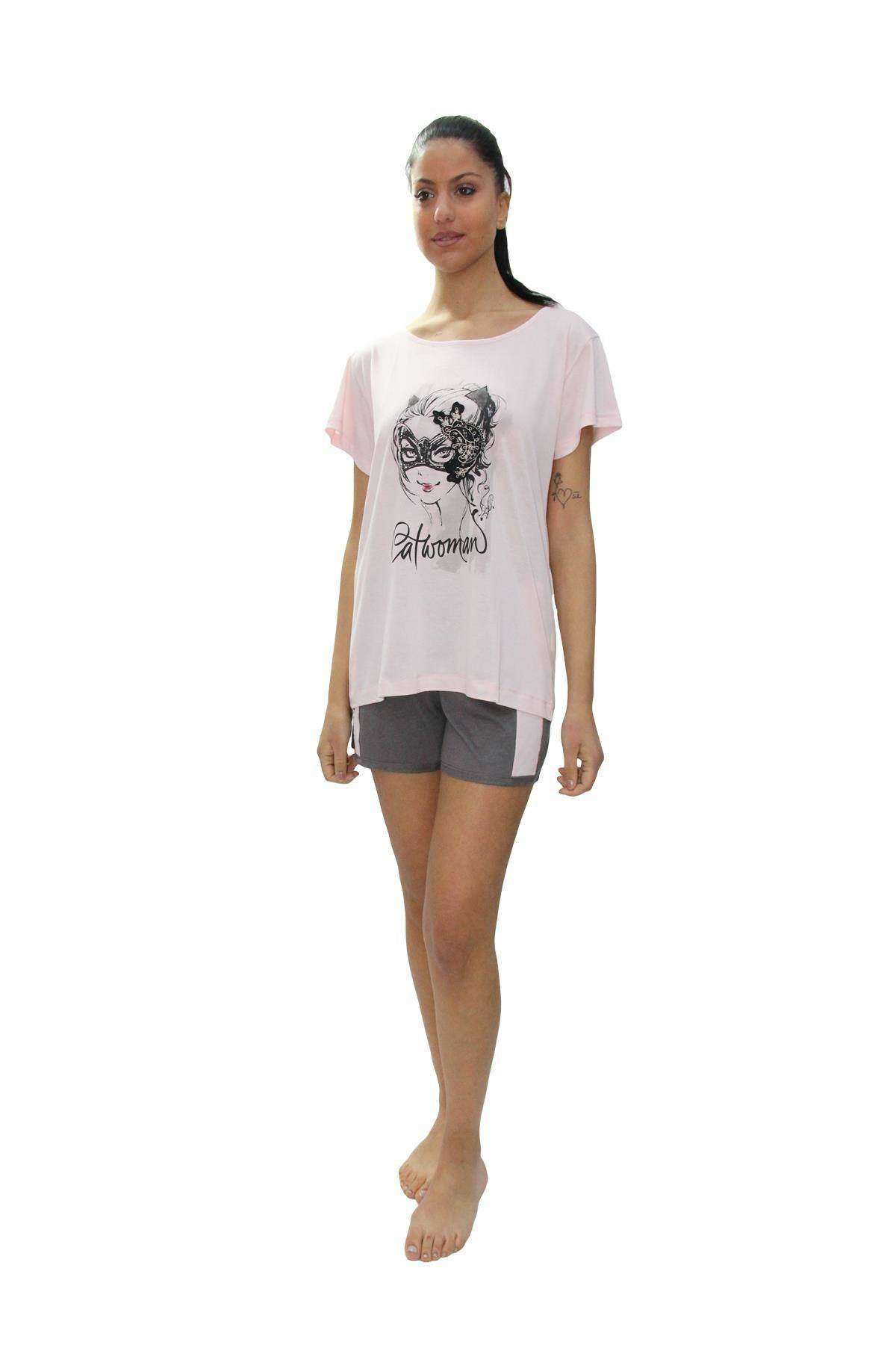 Pigiama corto Donna SHARON 4620 Pepita - evabiancheria