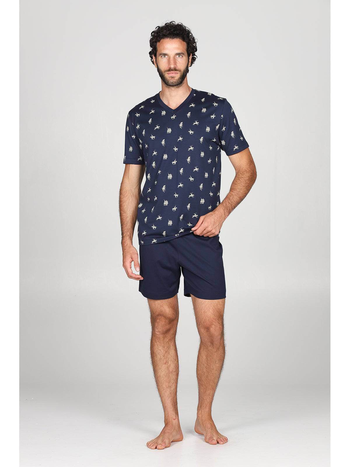 Pigiama corto Uomo Balti Jac801 Cavalli Julipet - evabiancheria