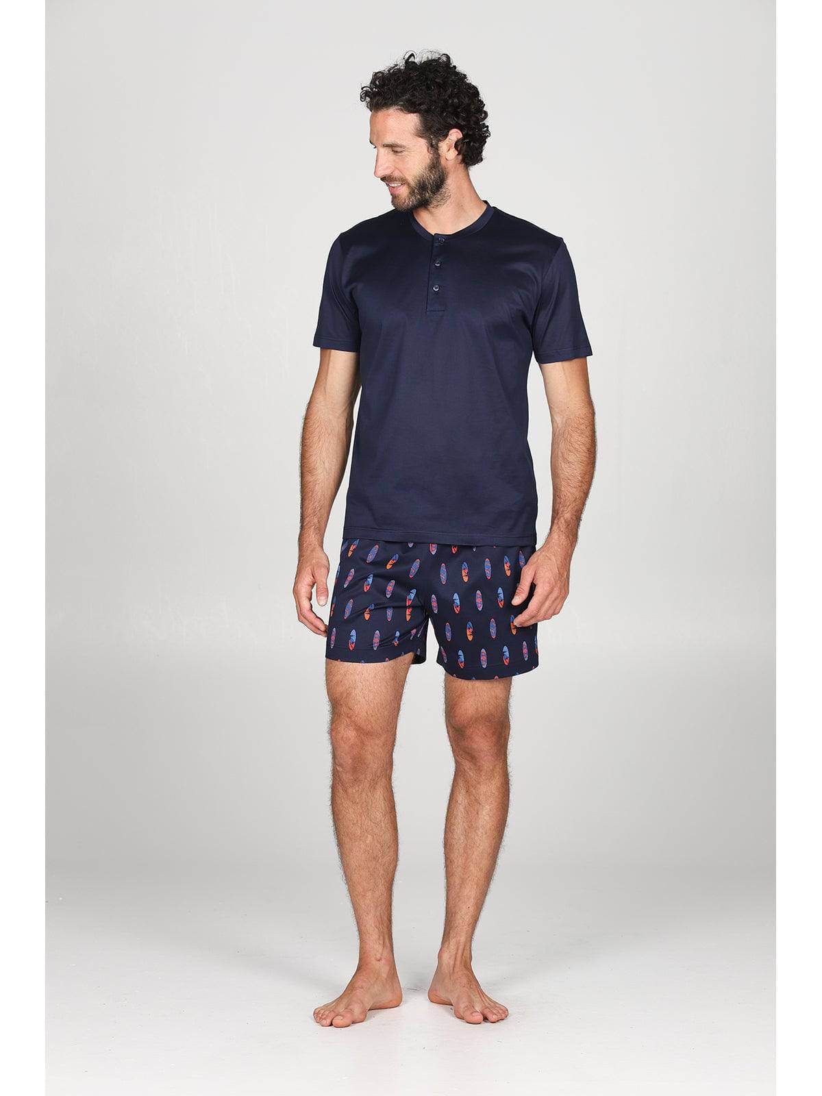 Pigiama corto Uomo Bastia jac816 Surf Julipet - evabiancheria