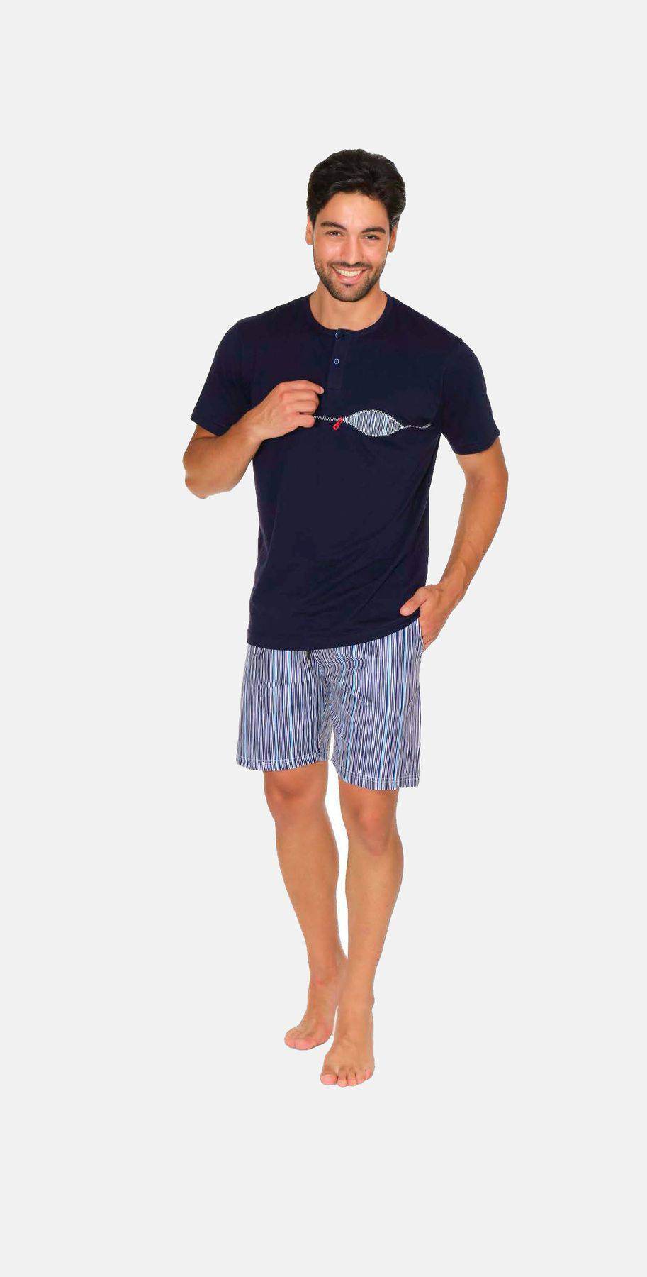 Pigiama corto Uomo Davis 4704 Ferrucci - evabiancheria