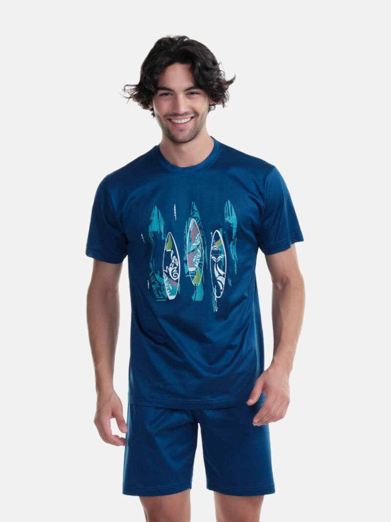 Pigiama corto Uomo VENEZUELA 4318 Ferrucci - evabiancheria