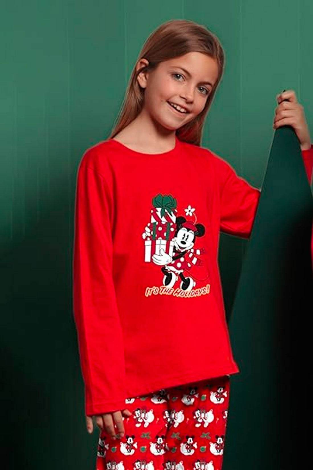 Pigiama girocollo natalizio Bambine e ragazze 60632 Disney - evabiancheria