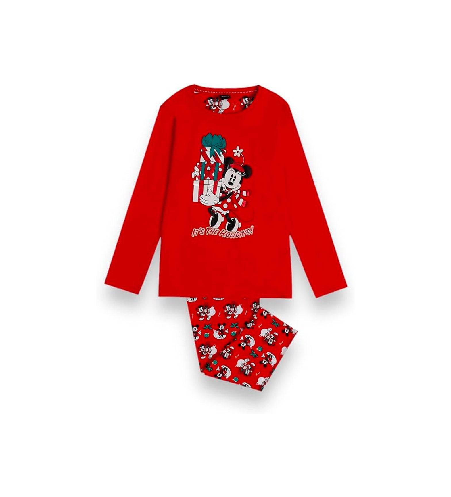 Pigiama girocollo natalizio Bambine e ragazze 60632 Disney - evabiancheria