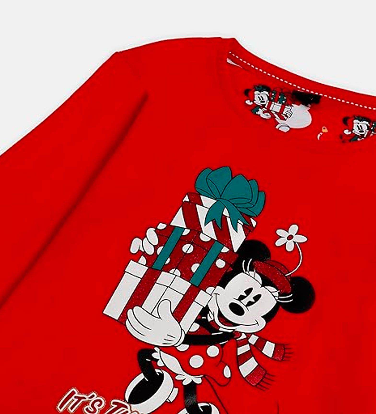 Pigiama girocollo natalizio Bambine e ragazze 60632 Disney - evabiancheria