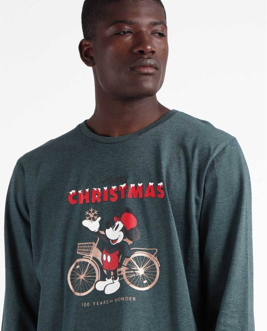 Pigiama girocollo natalizio Uomo 60707 Disney - evabiancheria