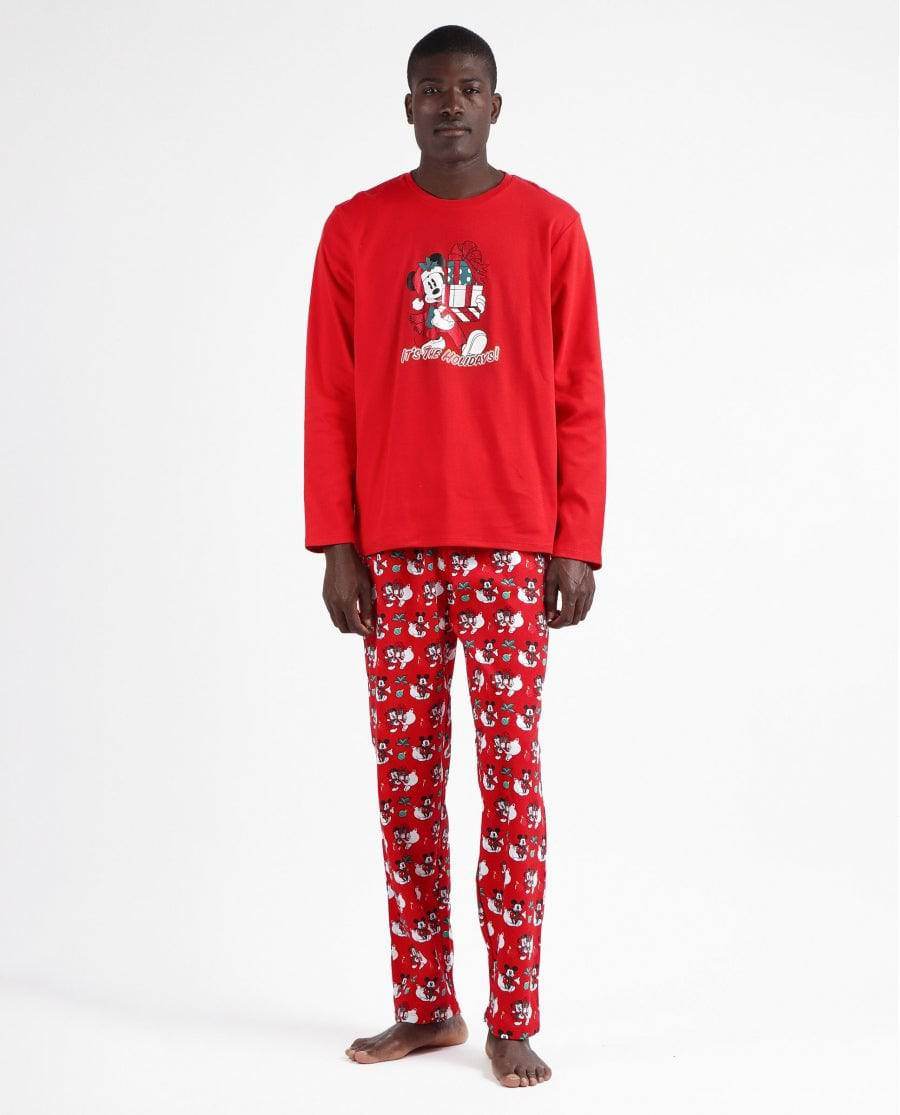 Pigiama girocollo natalizio Uomo 60708 Disney - evabiancheria