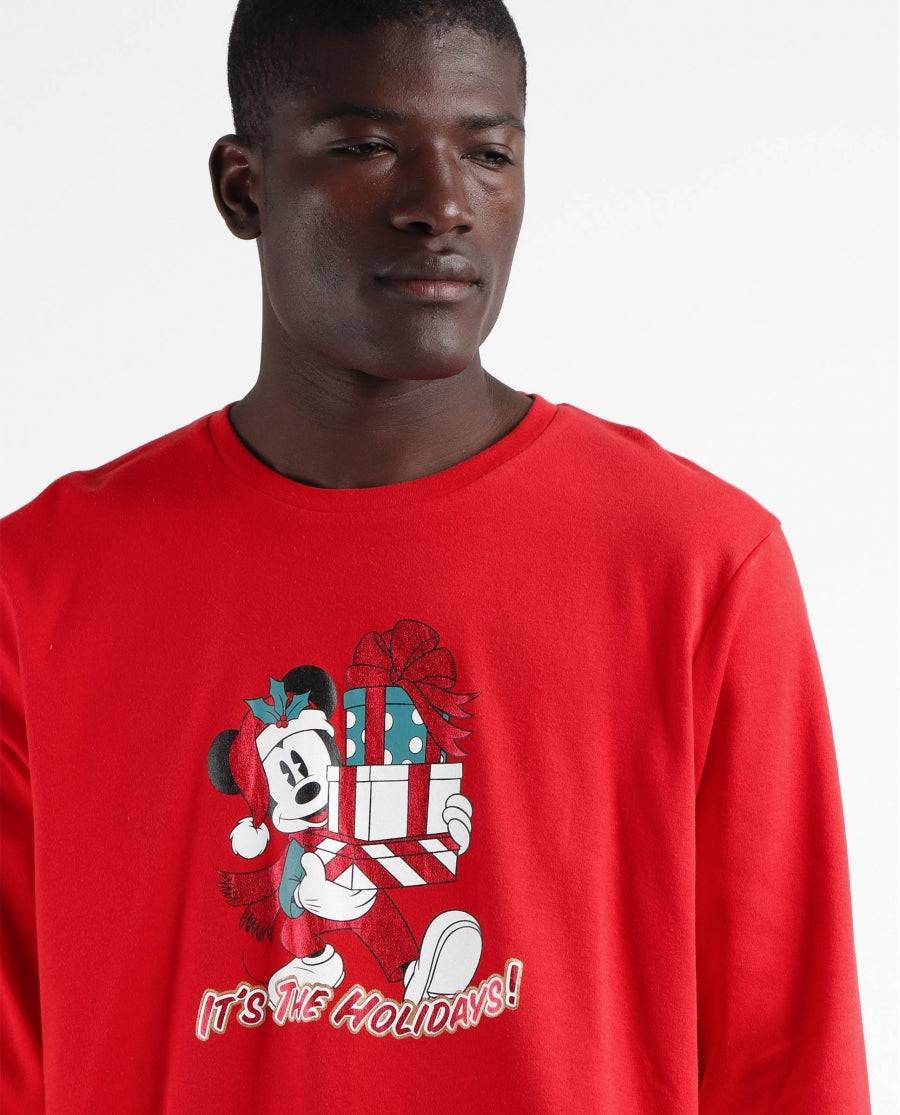 Pigiama girocollo natalizio Uomo 60708 Disney - evabiancheria