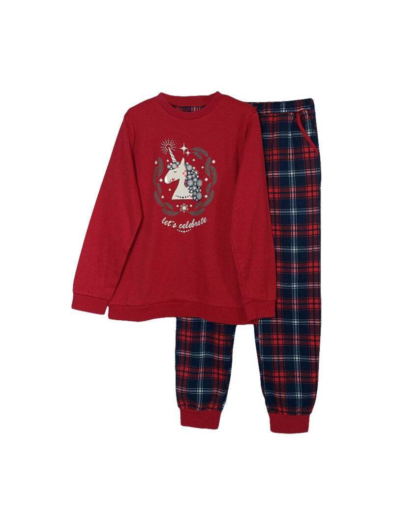 Pigiama lungo natalizio Bimba N12688 Promise - evabiancheria