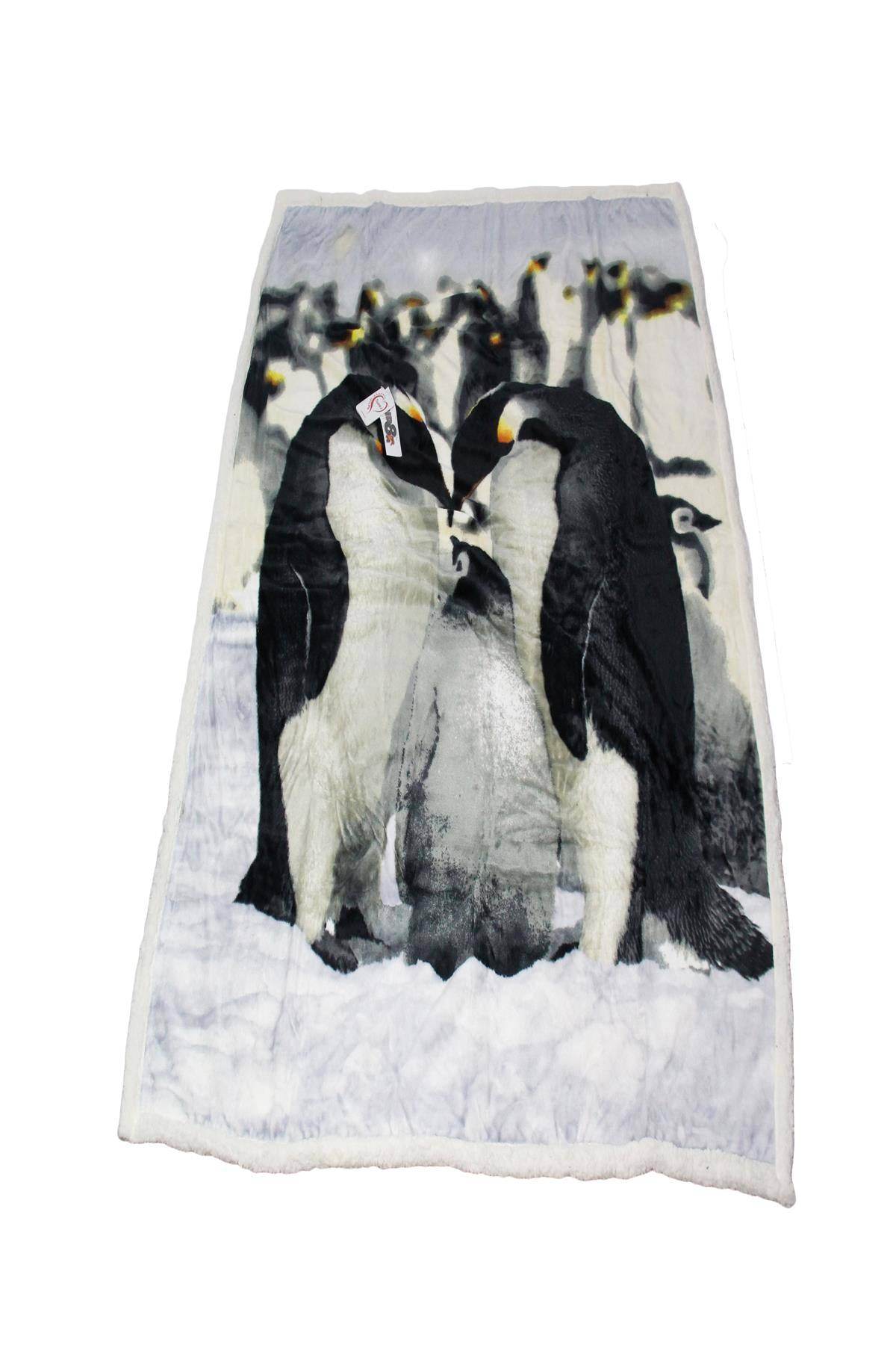 Plaid 130x160 Biancheria PENGUI-FAMILY PLAYD Daunex - evabiancheria