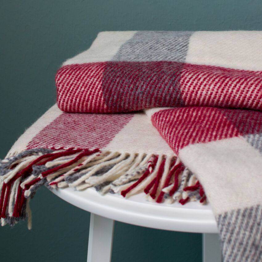 Plaid 130x170 Biancheria Como Plaid Maestri Cotonieri - evabiancheria