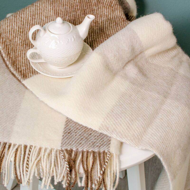 Plaid 130x170 Biancheria Como Plaid Maestri Cotonieri - evabiancheria