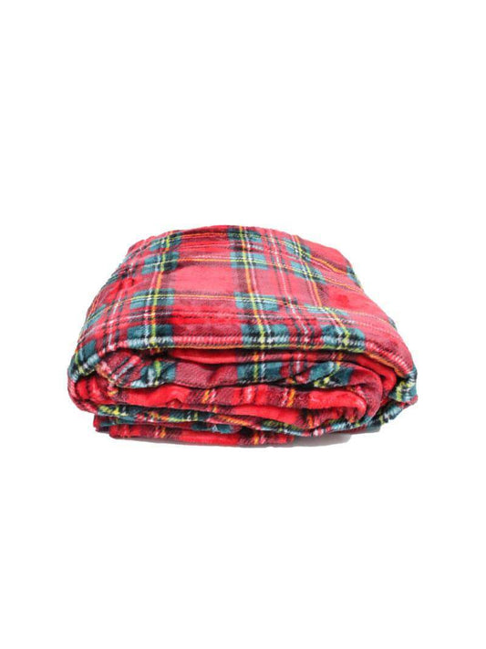 Plaid stampato natalizio Biancheria TARTAN BAG Lovely Shabby - evabiancheria