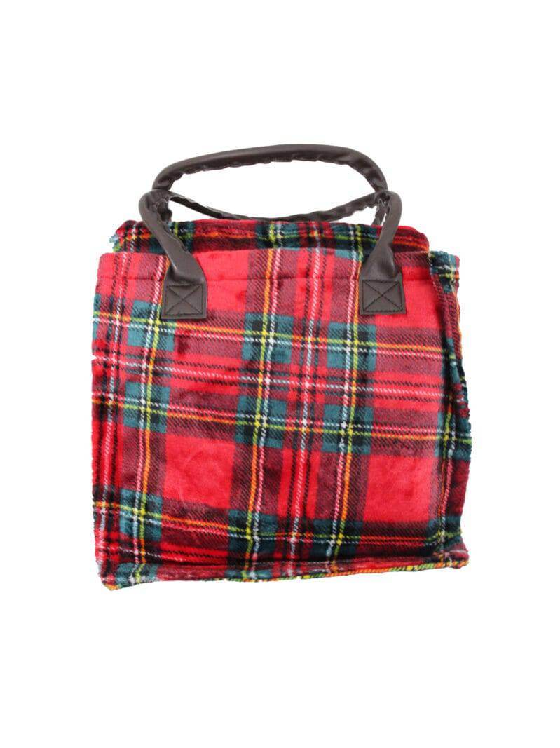 Plaid stampato natalizio Biancheria TARTAN BAG Lovely Shabby - evabiancheria
