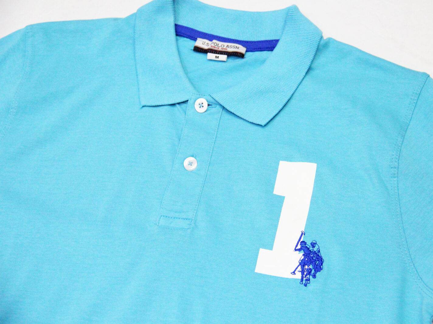 Polo Manica corta Uomo 33259 50313 Turchese Us Polo Assn - evabiancheria