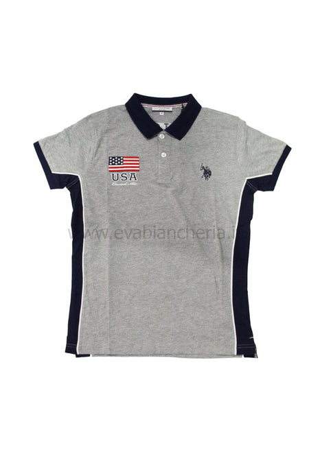 Polo Manica corta Uomo 42251 50313 Grigio Us Polo Assn evabiancheria