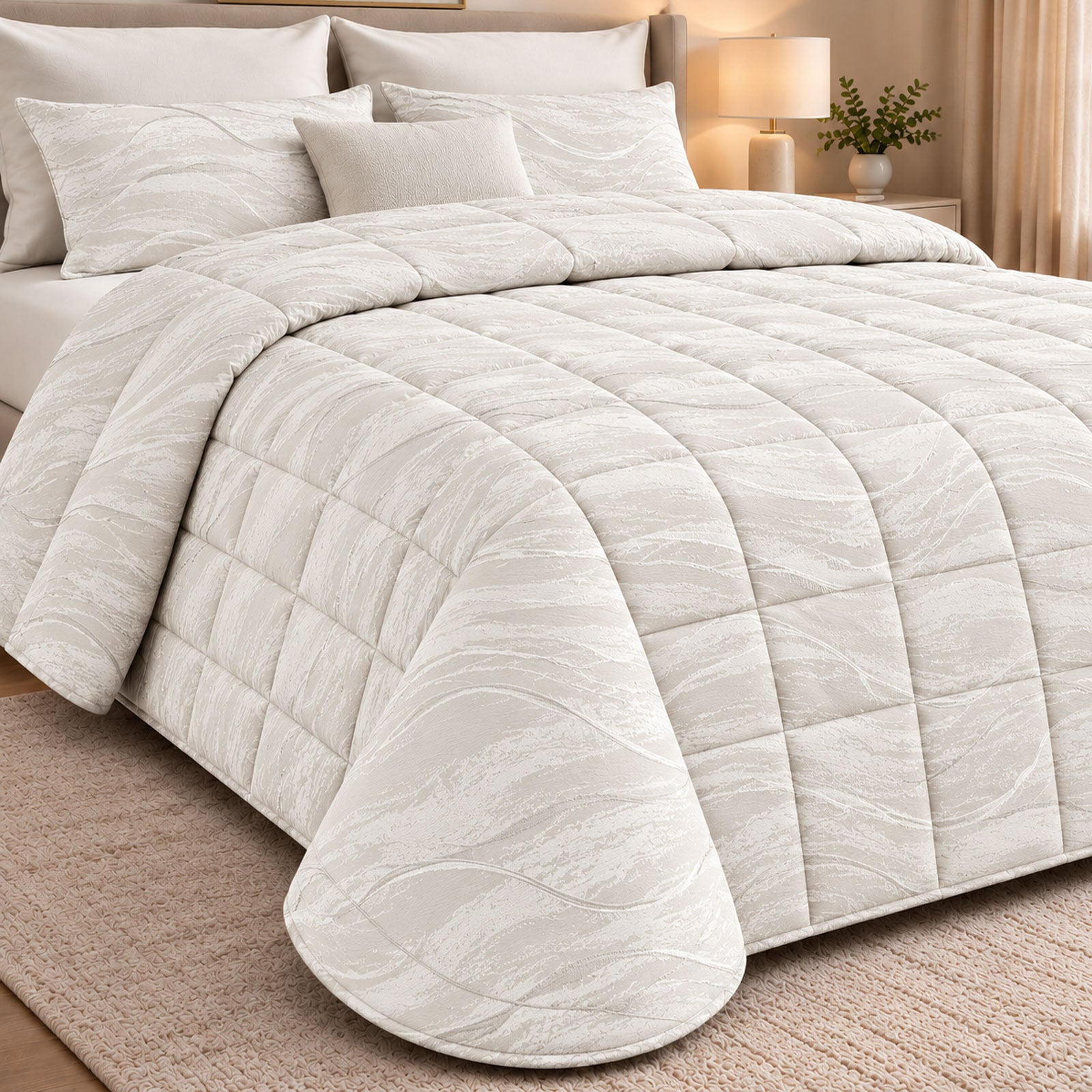 Trapunta jacquard Biancheria Fabrizia UG1732 Eva Home