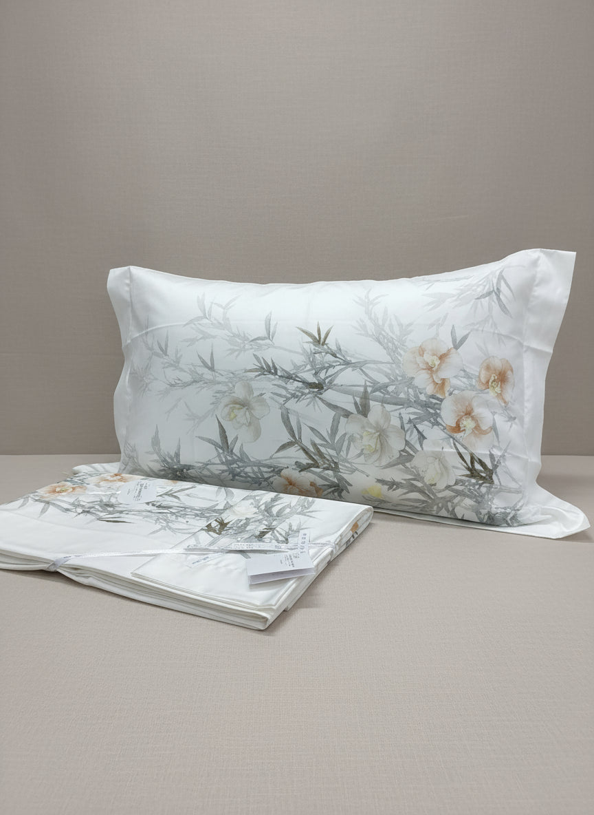 Lenzuola Stampato Biancheria Orchidea Cpl Blumarine Home