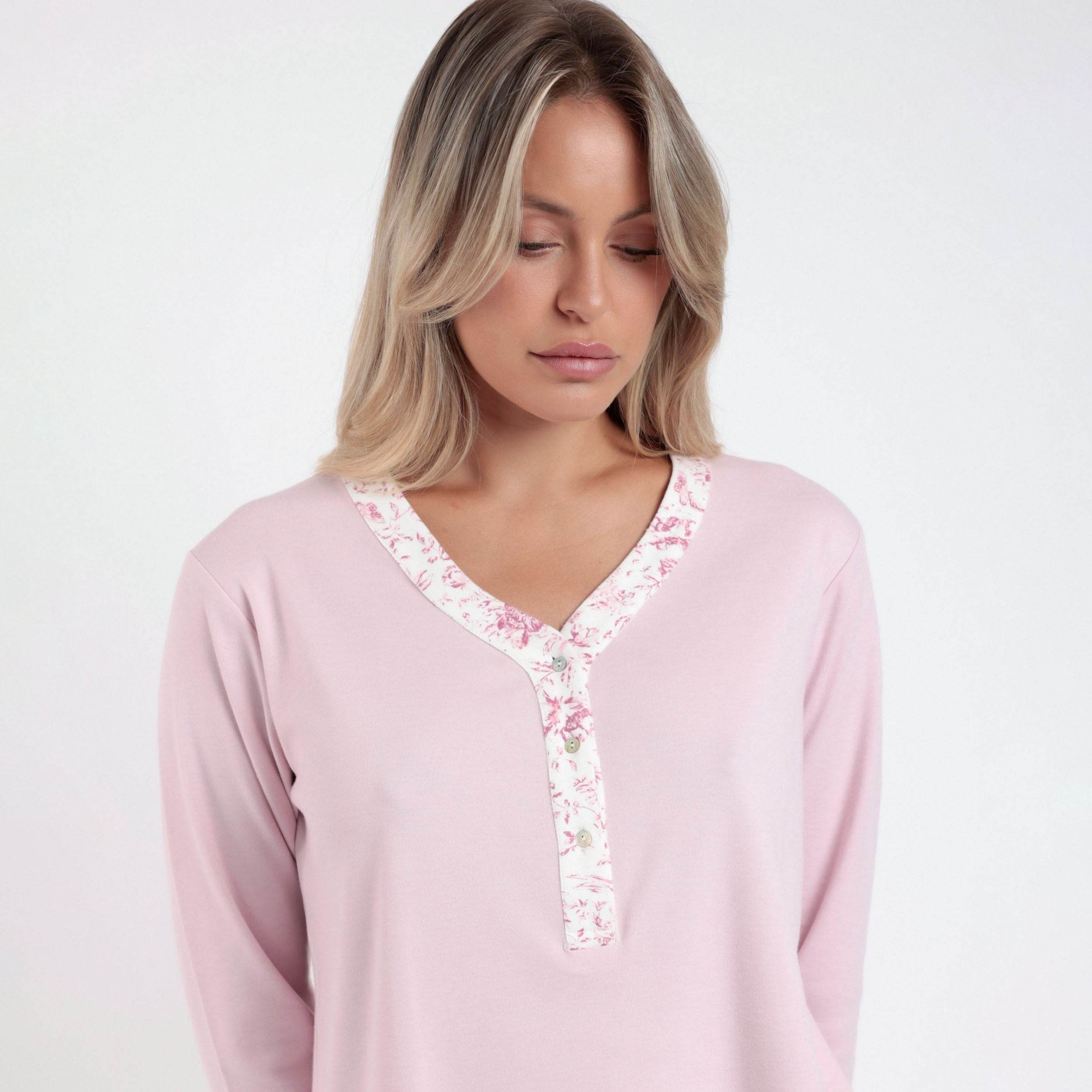 Pigiama Serafino Donna 62633 Admas - evabiancheria