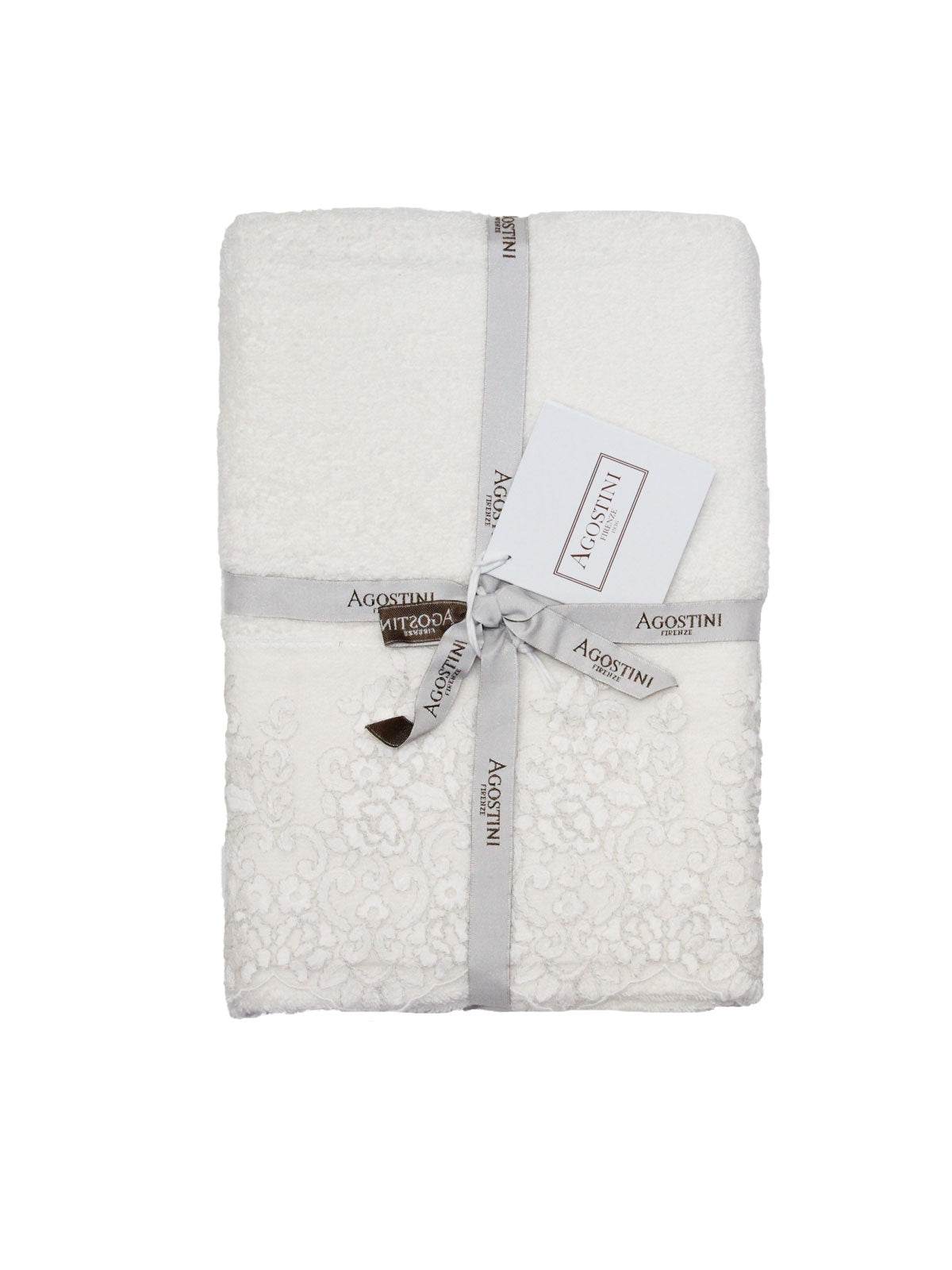 Asciugamani Coppia 1+1 Biancheria Montecarlo 1+1 Agostini - evabiancheria