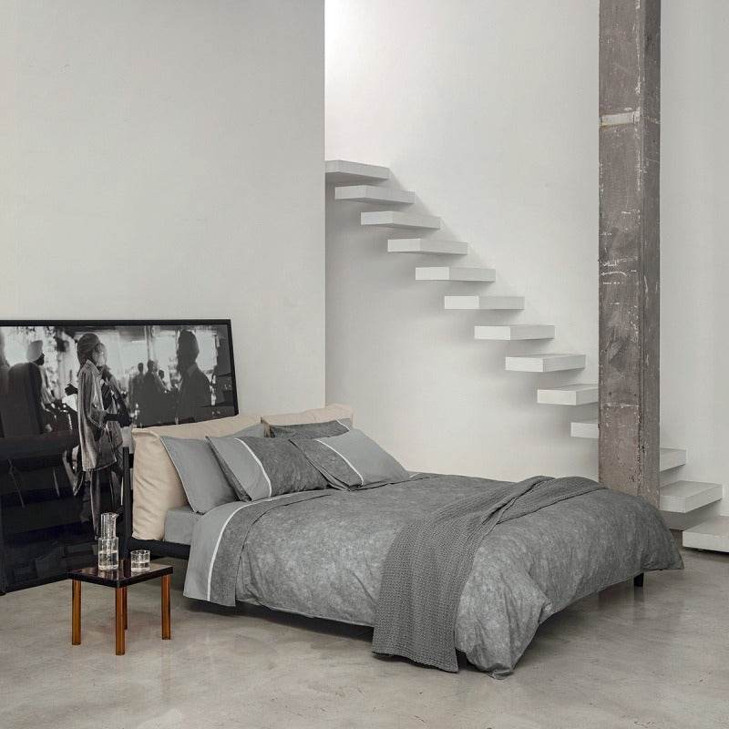 Lenzuola Tinta Unita Biancheria Galuchat Cpl Fazzini - evabiancheria