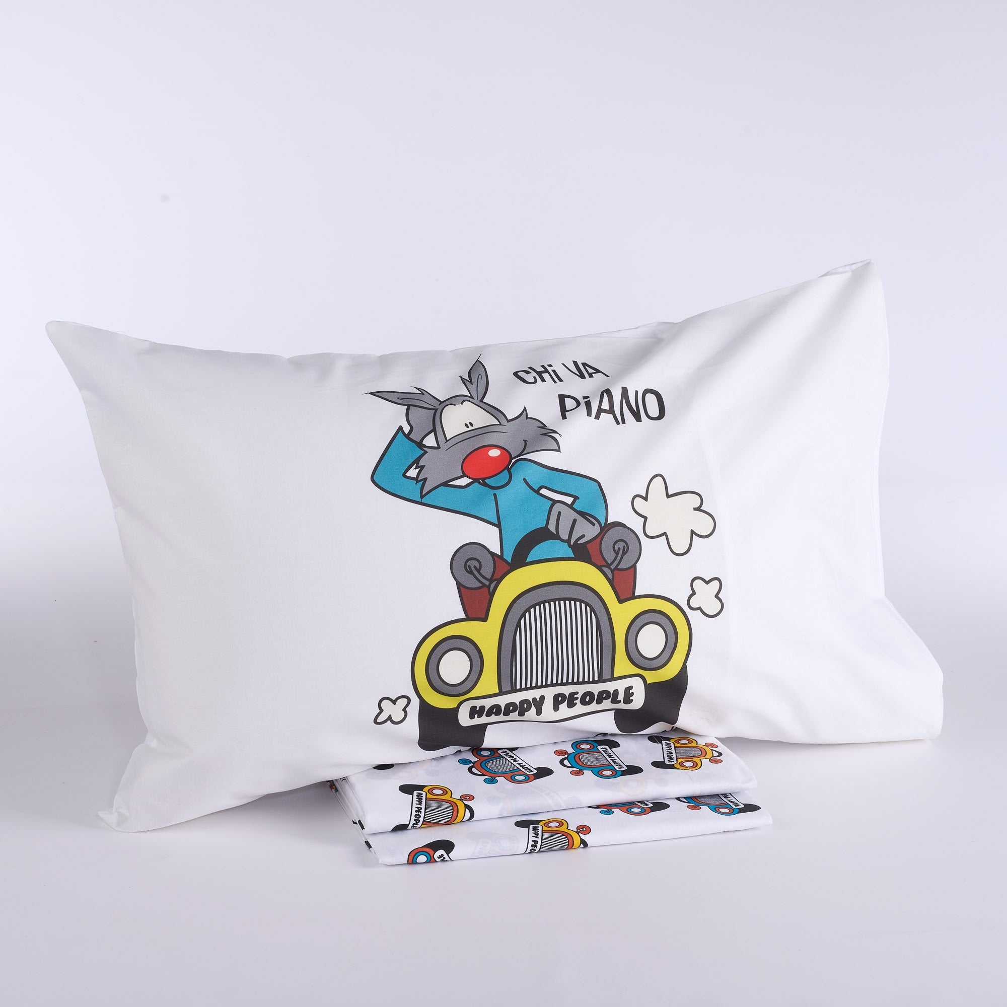 Printed Bed Sheets Linen Goes Away cpl Happy People