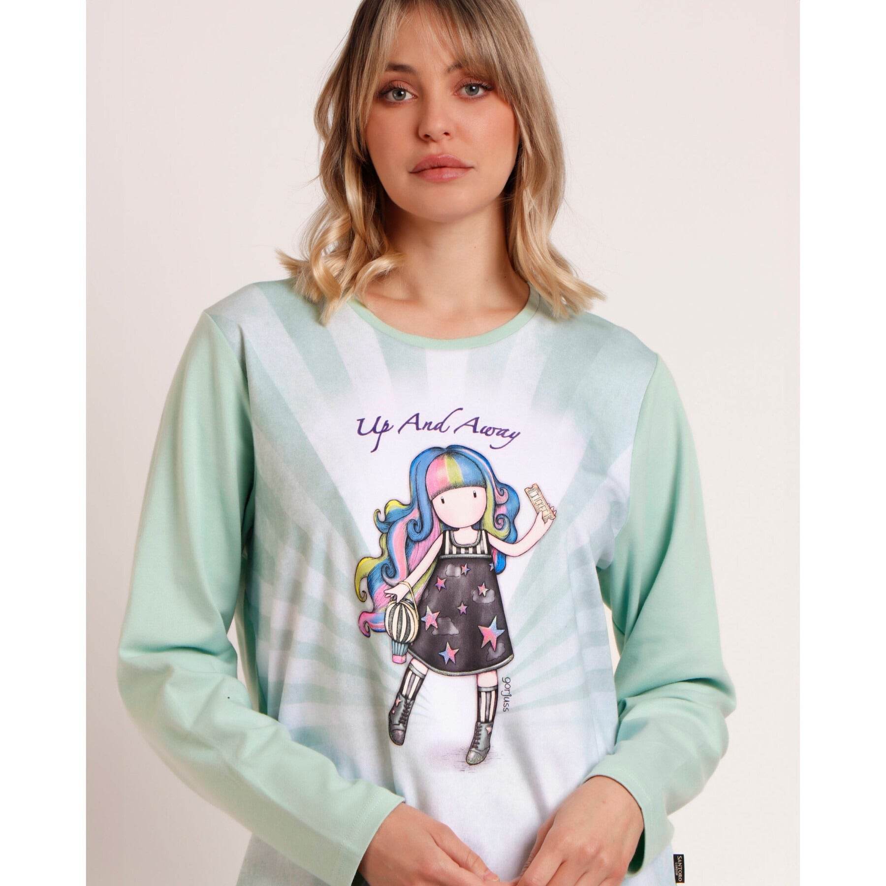 Pigiama Giro collo Donna 62386 Santoro - evabiancheria